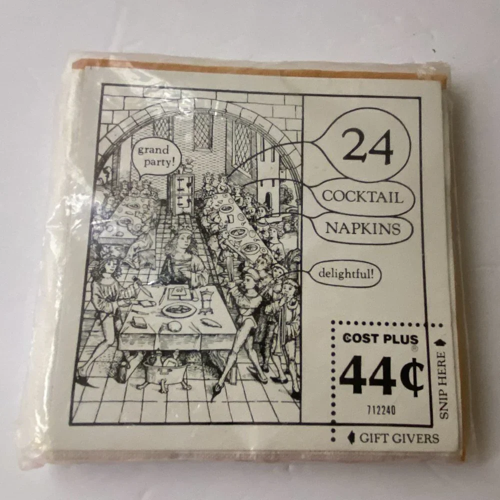 Vintage Cocktail Napkins 24 pc  Bach